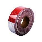 Cinta reflectiva reglamentaria blanco-rojo, longitud 150 pies (45m), ancho 2”