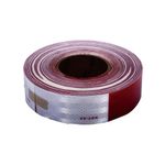 Cinta reflectiva reglamentaria blanco-rojo, longitud 150 pies (45m), ancho 2”