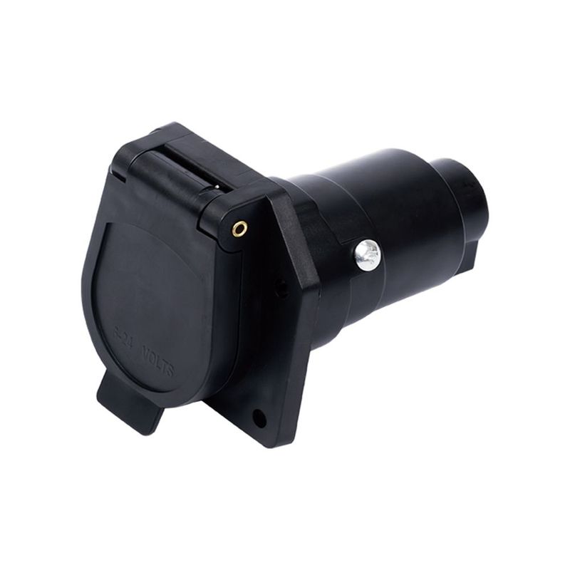 Conector hembra eléctrico para remolque, 12/24 vdc