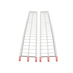 Rampa, rígida jgo 2 unid en aluminio, largo 1680mm,  ancho 430mm, con correas