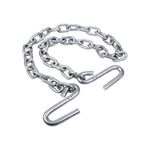 Cadena de seguridad para remolque 5/16” x 54”, 2 ganchos en “s” 7600 lbs