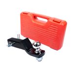 Barra de enganche para remolque clase iii, kit incluye bola 2”, barra 2” seguro y estuche
