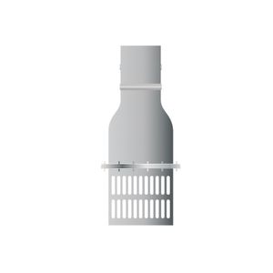 VALVULA DE PIE GALVANIZADA 6"
