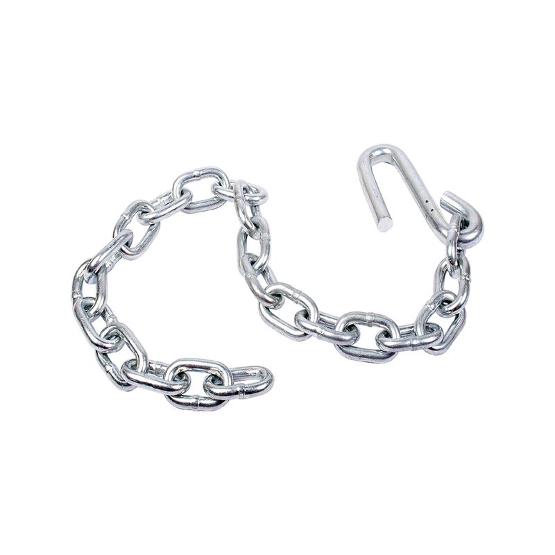 Cadena de seguridad para remolque 5/16” x 30”, 1 gancho en “s” 7600 lbs