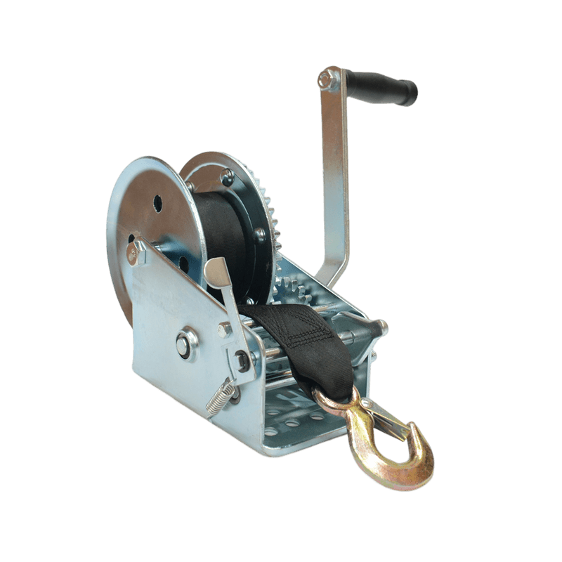 Winche Manual 2500 Lbs, Con Correa Y Gancho